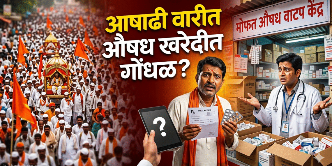 आषाढी वारी तोंडावर, मात्र जि. प. आरोग्य विभाग अनुभवी औषध निर्माण अधिकाऱ्याच्या शोधात... Ashadhi Wari Health Department is still on the hunt for an experienced Pharmacy Officer