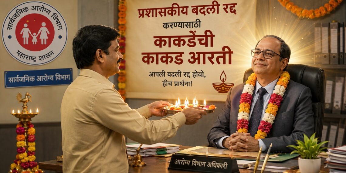 प्रशासकीय बदली रद्द करण्यासाठी काकडेंची "काकड आरती" Kakades desperate plea to cancel administrative transfer