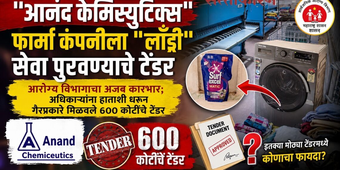 “आनंद केमिस्युटिक्स” "फार्मा" कंपनीला "लाँड्री" सेवा पुरवण्याचे टेंडर “आनंद केमिस्युटिक्स” फार्मा कंपनीला "लाँड्री" सेवा पुरवण्याचे टेंडर Tender to provide laundry services to Anand Chemisewtics pharma company