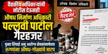 वैद्यकीय अधिकाऱ्यांनी नोटीस देऊनही औषध निर्माण अधिकारी पल्लवी पाटील गैरहजर वैद्यकीय अधिकाऱ्यांनी नोटीस देऊनही औषध निर्माण अधिकारी पल्लवी पाटील गैरहजर DMO Pallavi Patil remains absent despite a notice issued by the Medical Officer