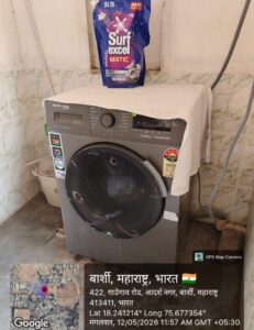 आरोग्य मंत्र्यांकडून अत्याधुनिक Mechanical Laundry च्या नावाखाली घरगुती Washing Machine चे उद्घाटन ? Health Minister inaugurates a domestic washing machine under the guise of a state of the art mechanical laundry 