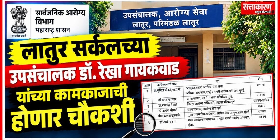लातुर सर्कलच्या उपसंचालक डॉ. रेखा गायकवाड यांच्या कामकाजाची होणार चौकशी लातुर सर्कलच्या उपसंचालक डॉ. रेखा गायकवाड यांच्या कामकाजाची होणार चौकशी An inquiry will be conducted into the functioning of Dr Rekha Gaikwad DD Latur Circle